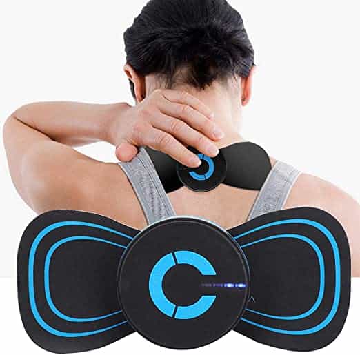 Mini Masseur électrique pour le cou Stimulateur musculaire Soulagement du stress avec 6 positions