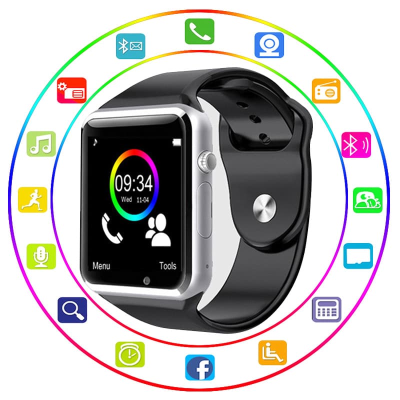 Thumbnail for ساعة ذكية تقبل شريحة Sim لإجراء وتلقي المكالمات -montre Intelligente Bluetooth Pour recevoir des appels Montre téléphone -Carte Sim