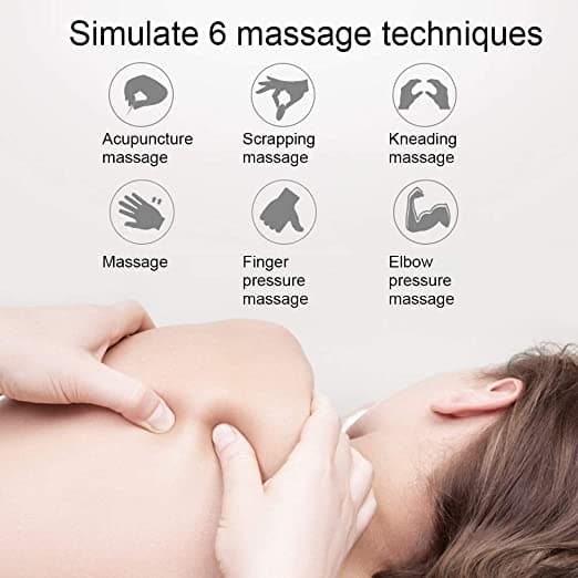 Thumbnail for Mini Masseur électrique pour le cou Stimulateur musculaire Soulagement du stress avec 6 positions