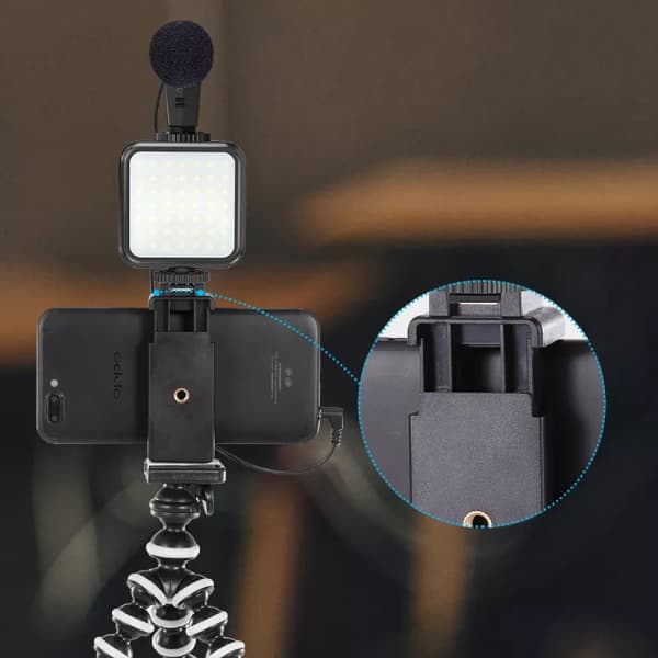 Thumbnail for طقم تصوير الفيديوهات بالهاتف بطريقة إحترافية Vlogging Kit D'enregistrement Vidéo Pour Smartphones KIT-03LM